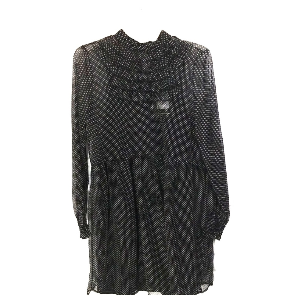 Who what wear polka dot sheer dress size XS